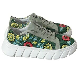 Free People View From The Top Beaded Sneakers‎ Size EU38/US7